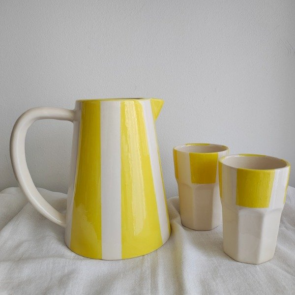 Producto - Combo de Jarra + 2 vasos "Brisa Amarilla"