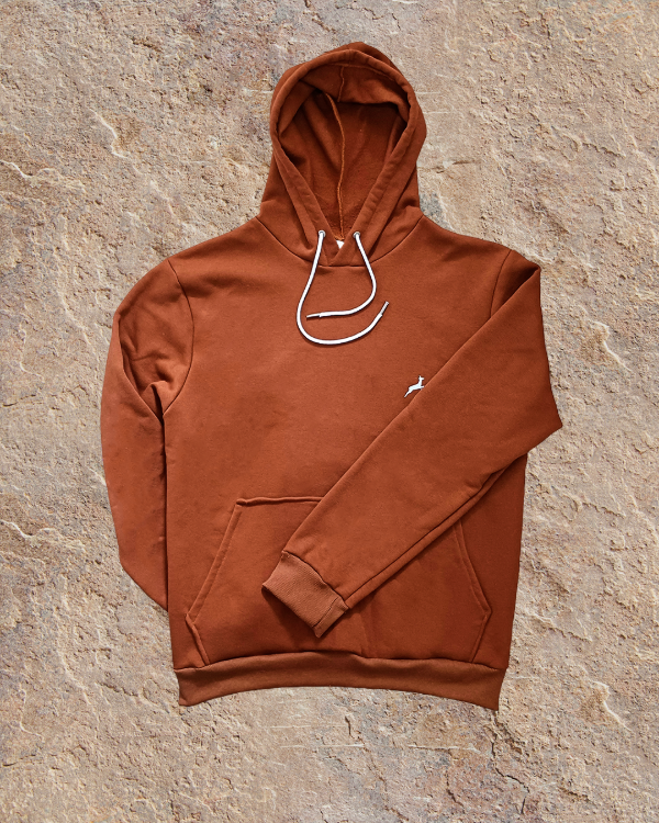 Producto - Buzo Canguro Liso Algodón - Marrón