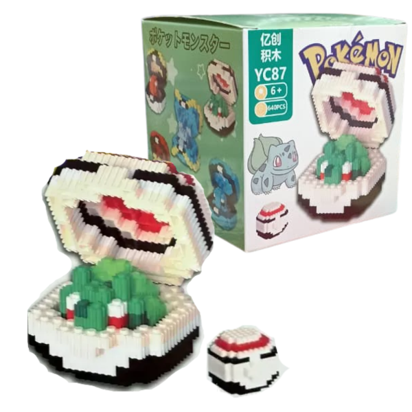 Producto - mini blocks bulbasour pokebola - pokemon
