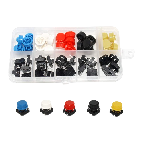 Producto - Kit pulsadores tact switch x25 unidades