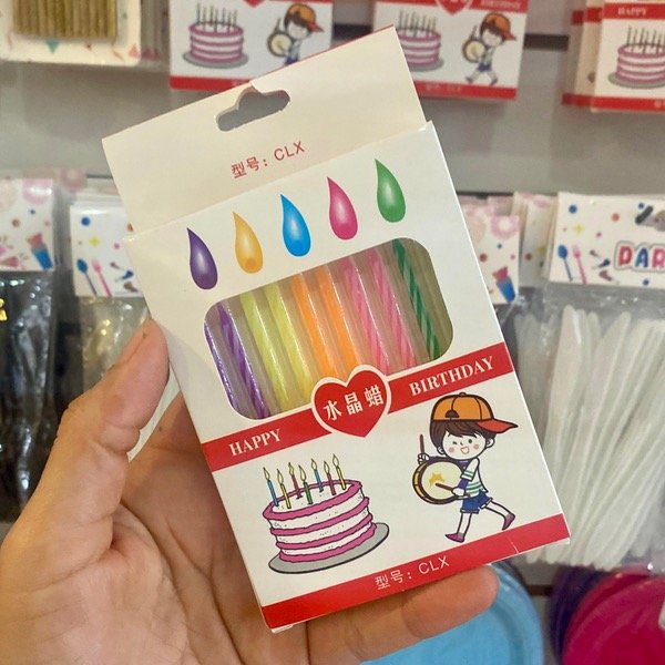 Producto - Set X12 Velas De Cumpleaños 10CM 413469