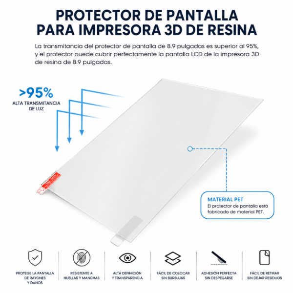 Producto - Protector De Pantalla Impresora De Resina - Varios Modelos - 1