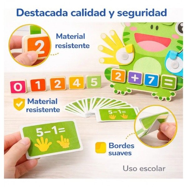 Producto - Juego Educativo de Matemática Montessori Ranita - 2