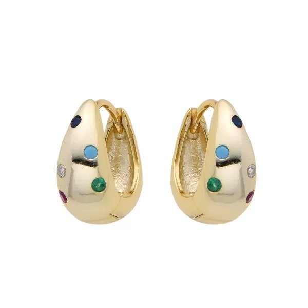 Producto - Argollas Gota Multicolor - 1