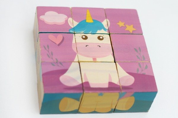 Producto - ROMPECABEZAS 9 CUBOS UNICORNIOS