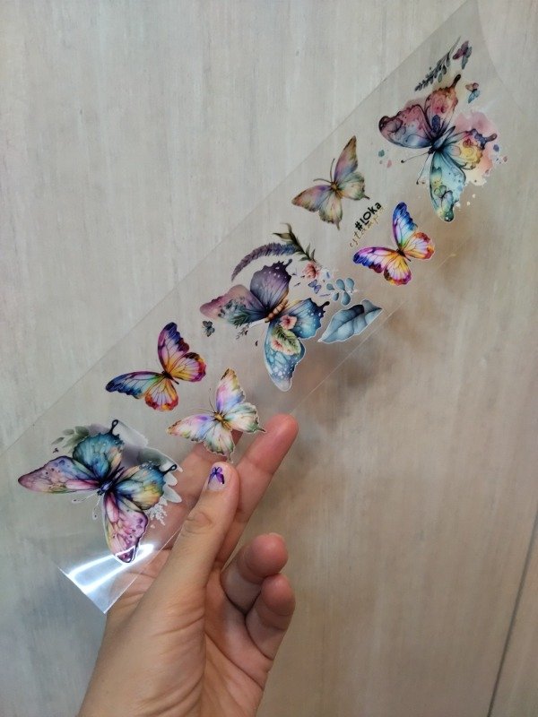 Producto - UV Tiras 8x28cm Mariposas #1