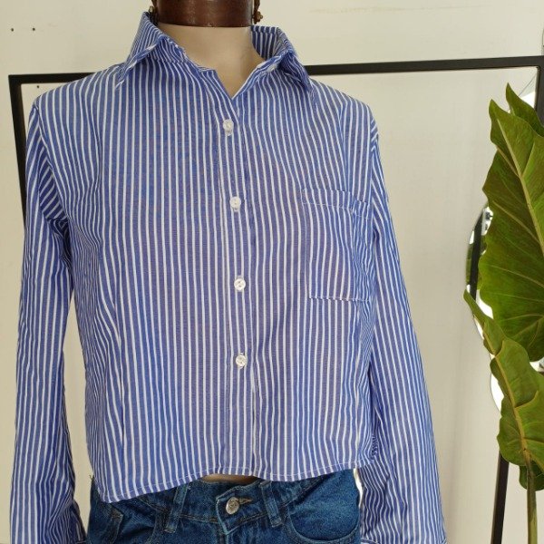 Producto - 389 - CAMISA CROP RAYADA