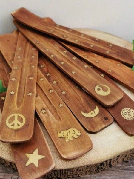 Producto - PORTA SAHUMERIO MADERA