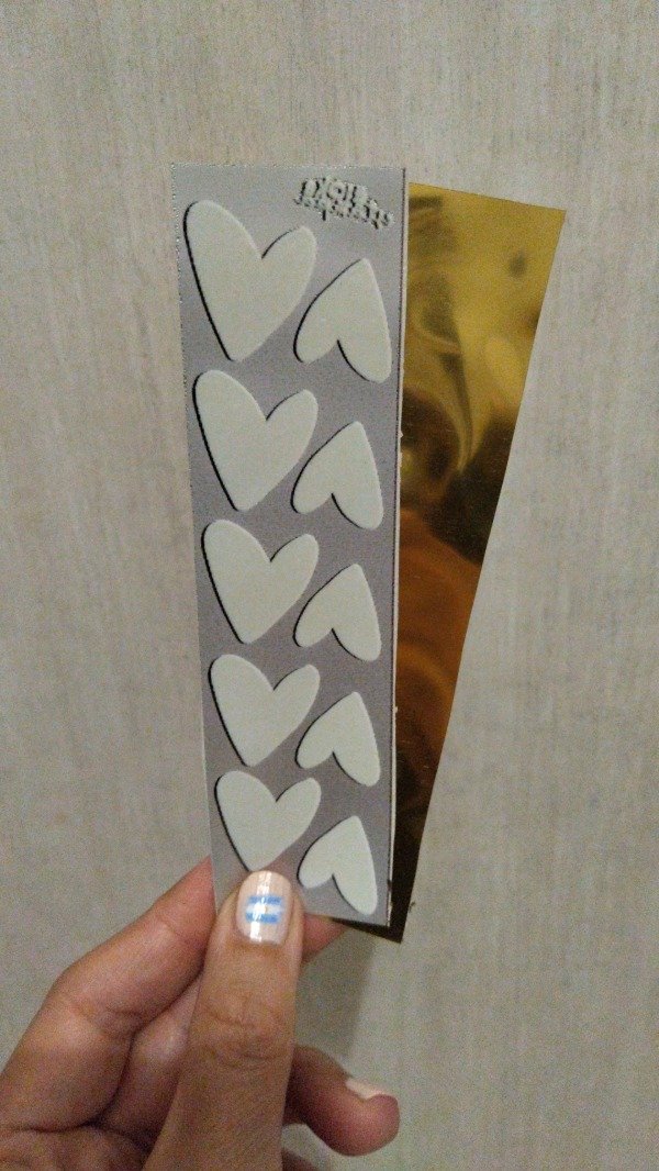 Producto - Termotransferible ORO Tirita (4x14cm) Corazones #1 chicos