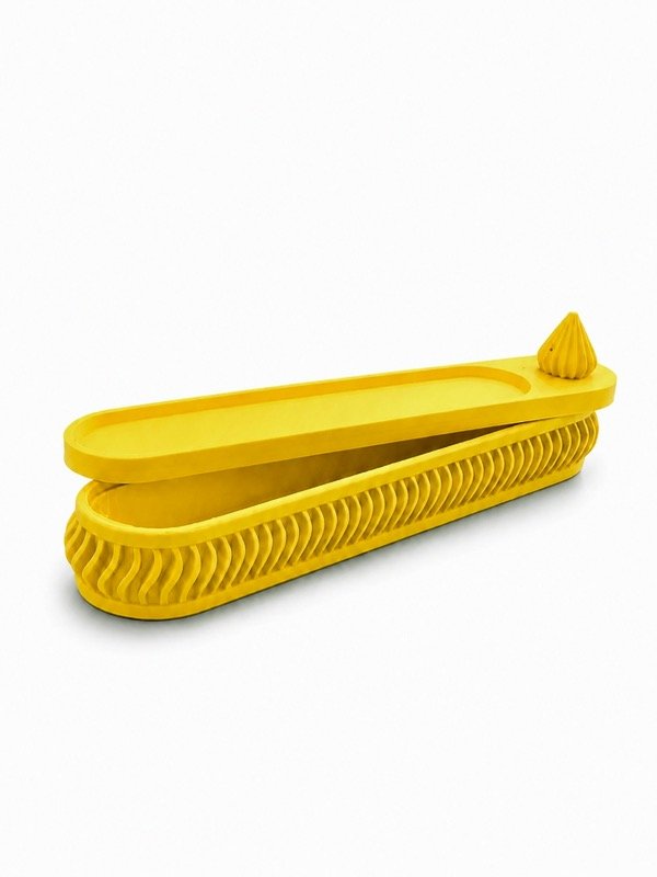 Producto - Porta incienso con Espacio de guardado color Amarillo Sol