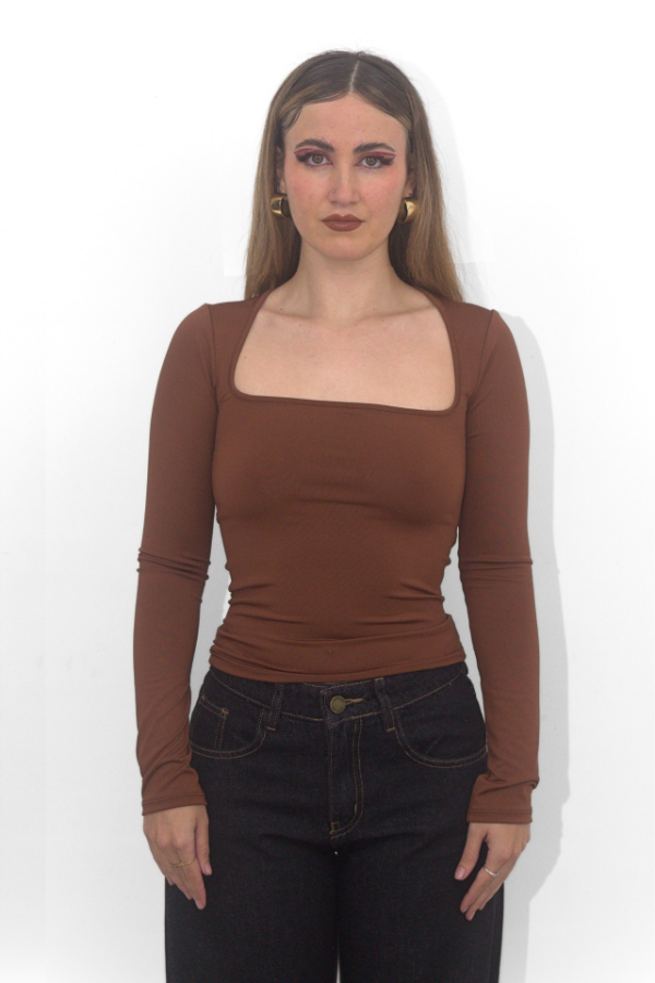 Producto - Manga Larga Dalila Marrón