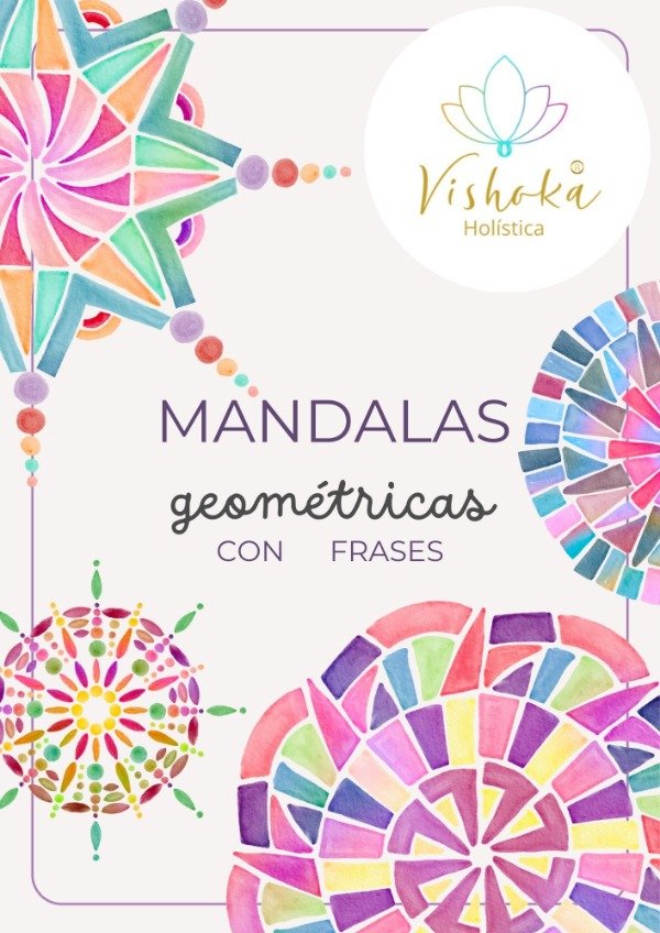 Producto - Cuaderno de Mándalas Geométricas con frases - PARA COLOREAR
