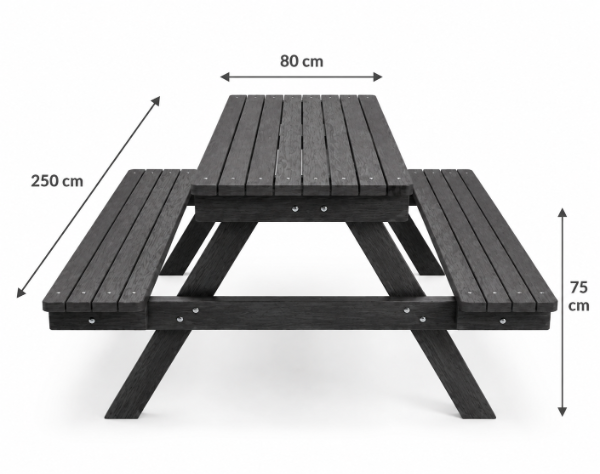 Producto - Mesa Canadiense Picnic 8 Personas Madera Plastica - 2