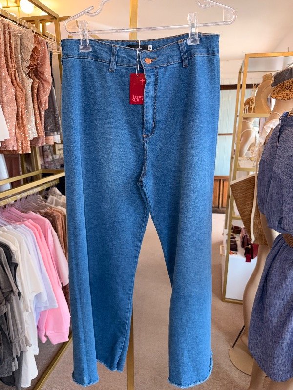 Producto - Jean wide leg elastizado deflecado