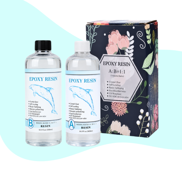 Producto - Resina cristal 1:1, 1 LITRO