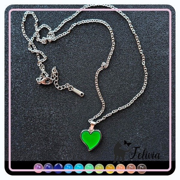 Producto - Collar Corazón que cambia de color. Mod 2. (acero)