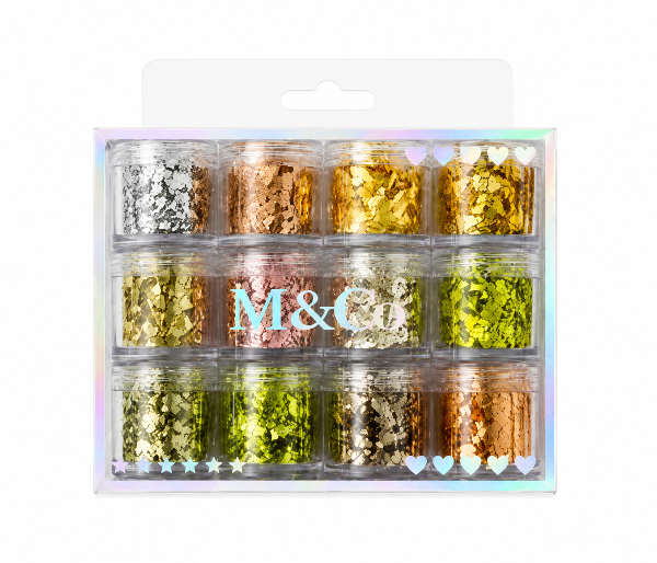 Producto - SET 12 TUBITO PAPEL ORO DECO EN CAJA