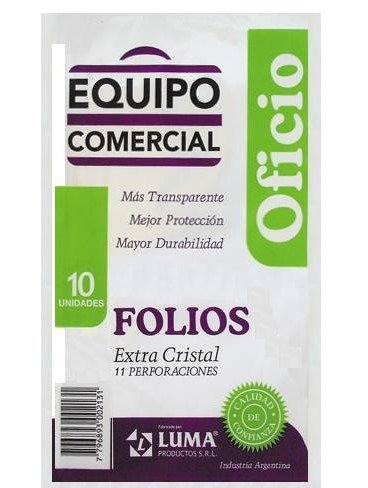 Producto - FOLIOS OFICIO EXTRA FUERTE P.P. x10.