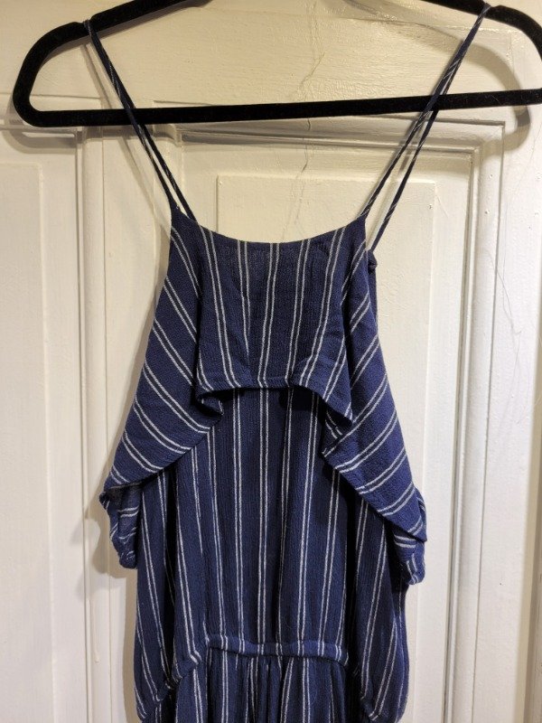 Producto - Mono AEROPOSTALE lino azul con rayas blancas Talle M/L - PRECIO: 72X - 1