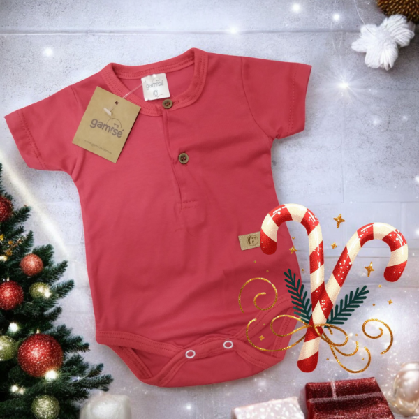 Producto - BODY ROJO GAMISE con botones