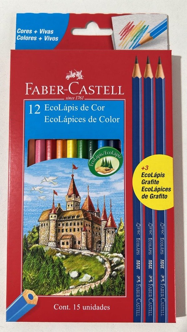 Producto - SET DE LAPICES FABER-CASTELL DE 15 UNIDADES