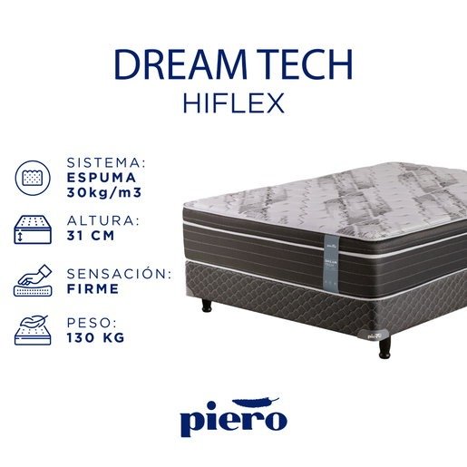 Producto - Sommier y Colchón Piero Dream Tech Espuma Europillow 200x160 - 7