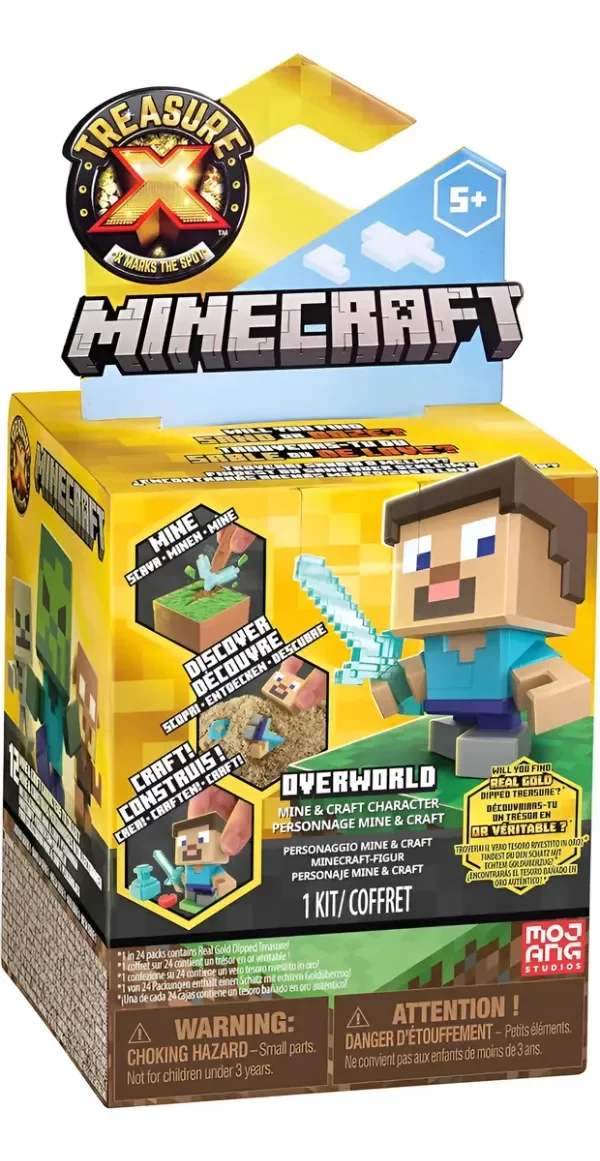 Producto - Minecraft Caja Treasure X Overworld Mine y Craft Character