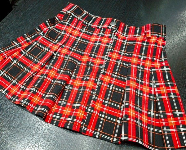 Producto - Falda Escocesa Roja - 3