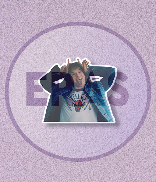 Producto - STICKERS UV - STRANGER THINGS - EDDIE MUNSON
