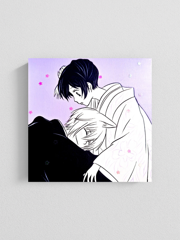 Producto - Cuadro Tomoe y Nanami casamiento -Kamisama Kiss- (17x17cm)