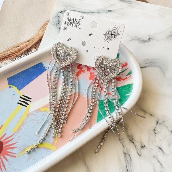 Producto - Aros Big Heart Strass