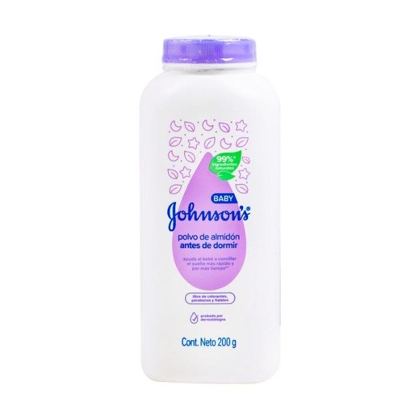 Producto - Fécula polvo de almidón antes de dormir Johnson's Baby 200g