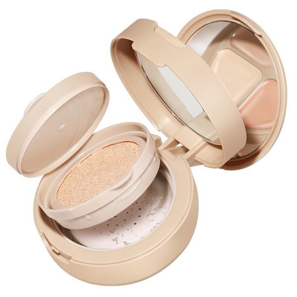 Producto - Base cussion 3en1 +polvo traslucido+corrector crema 01 - Novo - 2