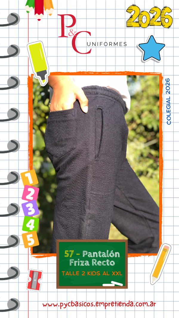 Producto - Pantalón Friza Recto