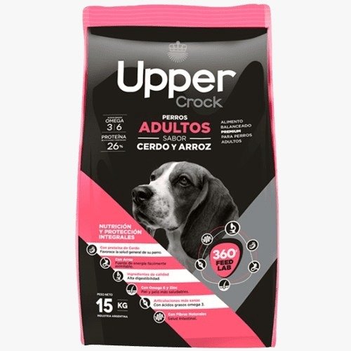Producto - Upper Crock perro adulto Cerdo y Arroz x 15 kg