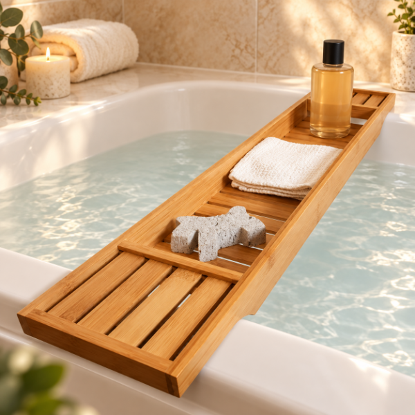 Producto - BANDEJA PARA BAÑERA DE BAMBU 70X15CM - 2
