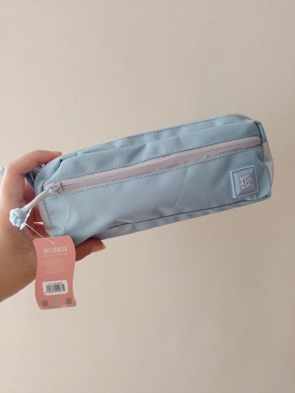 Producto - Cartuchera 2 cierres celeste