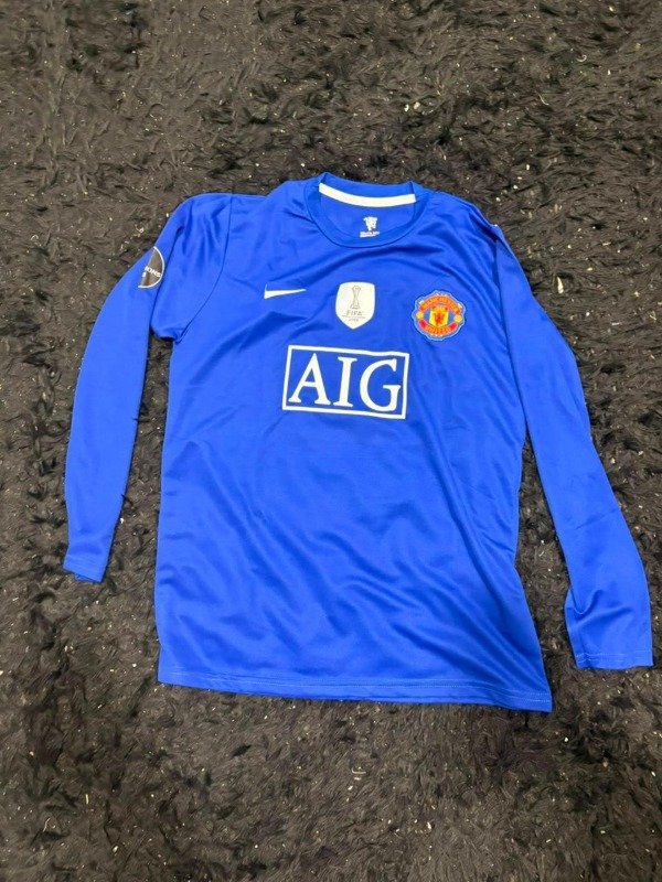 Producto - CAMISETA MANGA LARGA MANCHESTER UNITED CRISTIANO RONALDO AZUL 2008