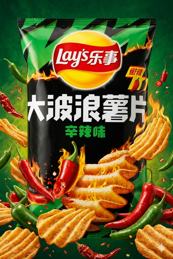 Producto - Papas Fritas LAYS Onduladas sabor Chile Picante 40 GR