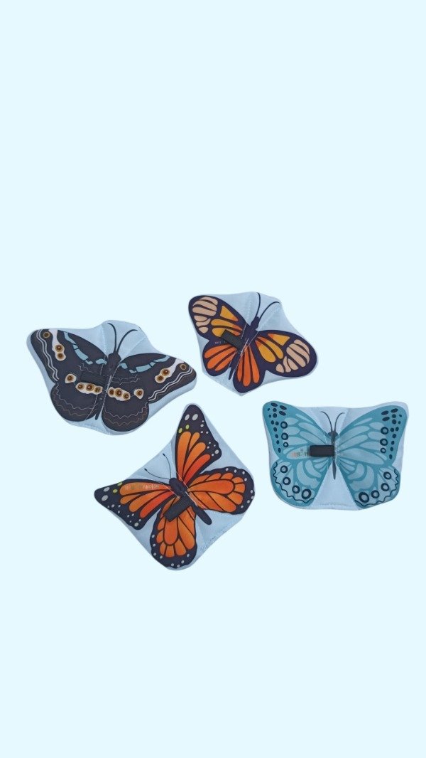 Producto - Set por 4 títeres de dedo Mariposas autóctonas - 4