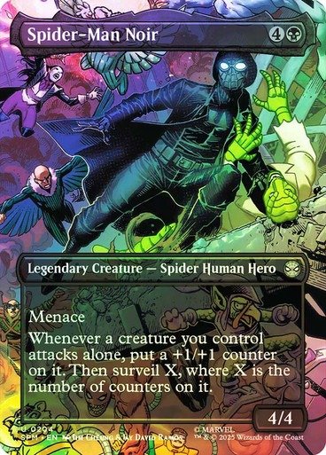 Producto - Spider-Man Noir #204 Borderless Foil  Marvel's Spider-Man