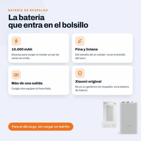 Producto - Powerbank 10.000mAh XIAOMI - 3