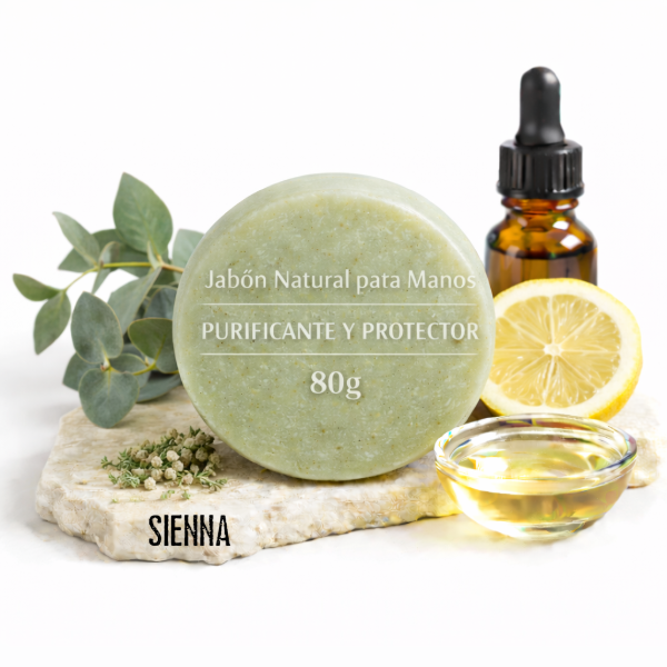 Producto - Jabón Natural para Manos Purificante y Protector 80g