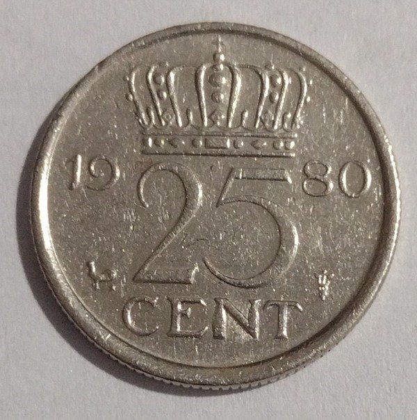 Producto - Holanda 25 cents 1980 - 0