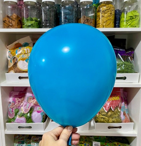 Producto - GLOBO GLOBBY 12" LISO DECORADOR VERDE PETROLEO X 25 UNID.