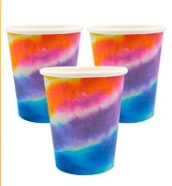 Producto - Vasos polipapel 200ml multicolor x10u