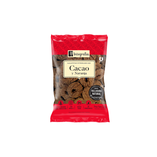 Producto - Galletitas integrales con cacao y naranja Integralia