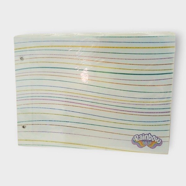 Producto - Tapa para carpeta n5 "Rainbow Color" lineas