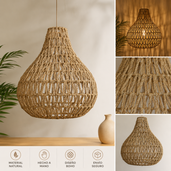 Producto - LÁMPARA GOTA SEAGRASS 45X52