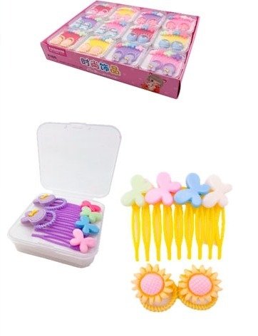 Producto - SET PEINETA Y COLITA MOD SURTIDOS X 1